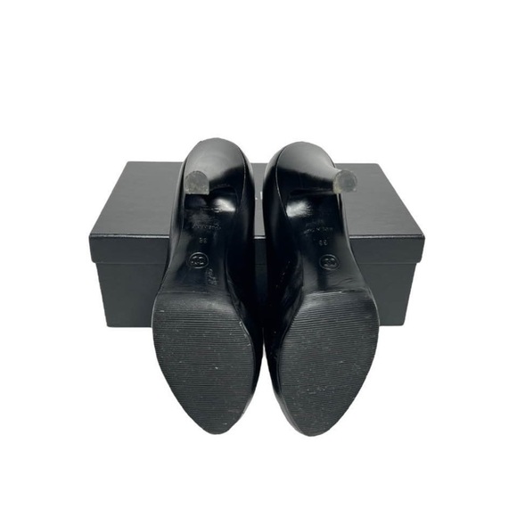 CHANEL • CHAUS OUVERTES HEELS W/ BOX & DUST BAG (38) - Picture 11 of 13